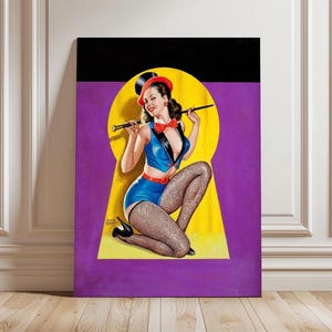 Keyhole Pinup Art - Etsy
