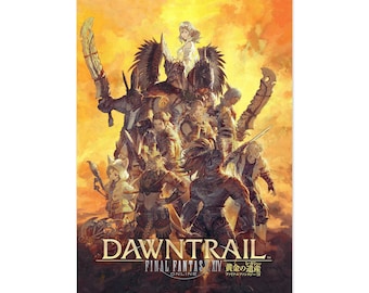 Final Fantasy XIV (14) Online: Dawntrail Poster | Official Key Art | Unframed and Canvas - High Quality Prints