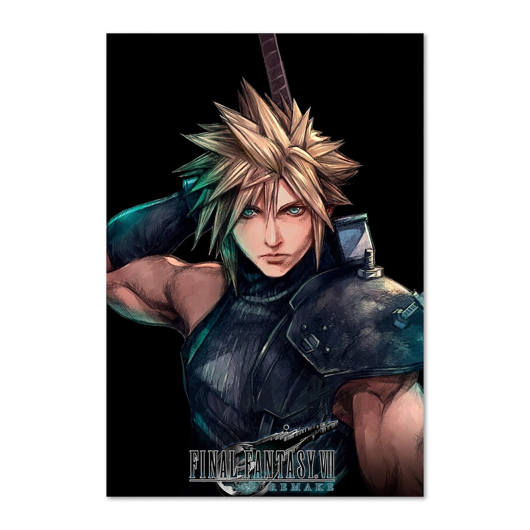 Final Fantasy 7 Remake Poster | Exclusive Cloud Strife Key Art