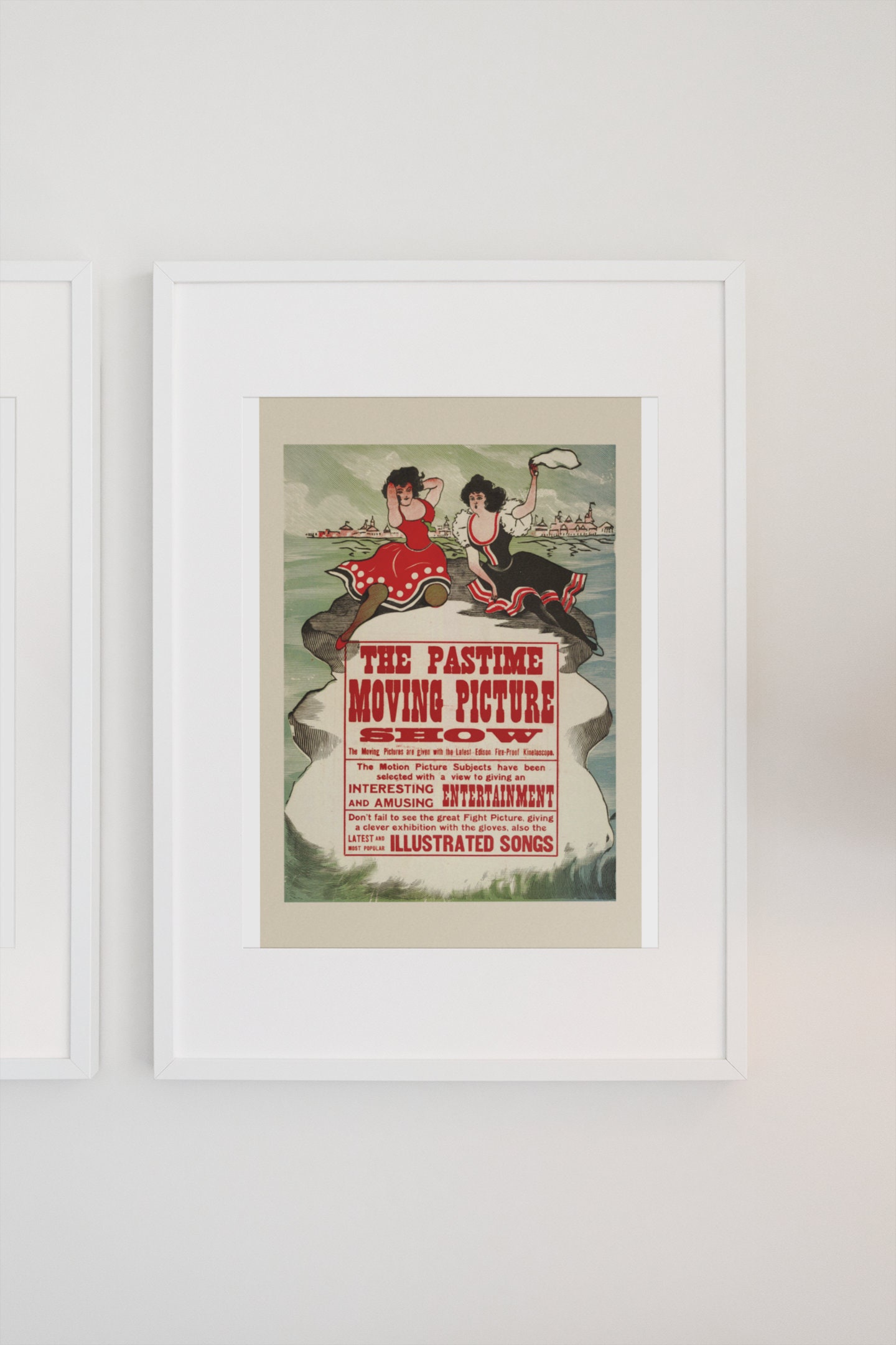 The Pastime Moving Picture Show 1913 Silent Movie Poster | Classic ...