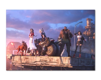 Final Fantasy VII (7) Poster | Leaving Midgar Render Art 01 | High Quality Prints