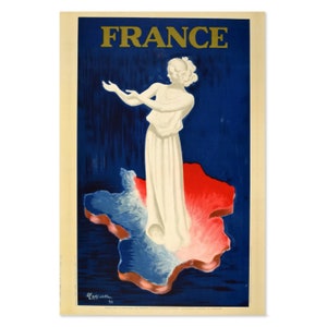Póster de viaje europeo de estilo vintage de Francia de los años 30 / Impresión de arte de colección clásica / Para regalos y decoración de arte de pared
