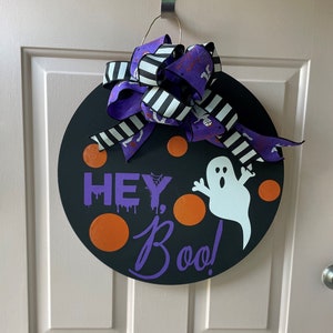 Hey Boo Door Hanger