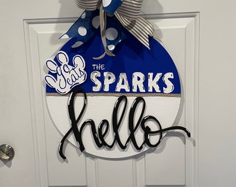 Custom Hand Painted Door Hanger