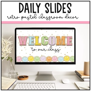 Retro Pastel Slides Template | Happy Classroom Decor