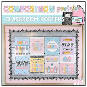 Back to School Classroom Posters | Classroom Decor | Composition Notebook