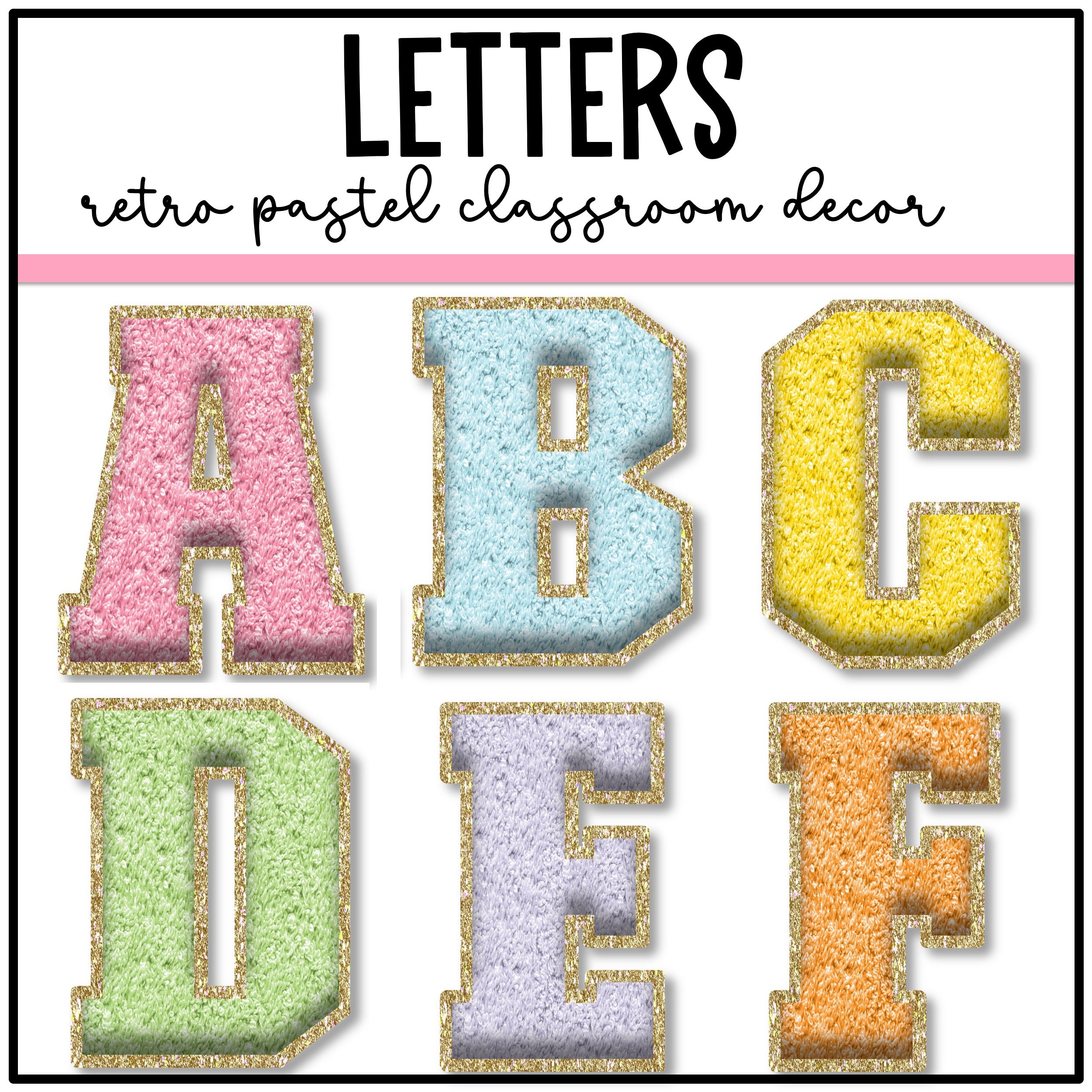 Fuzzy Letters Etsy Singapore