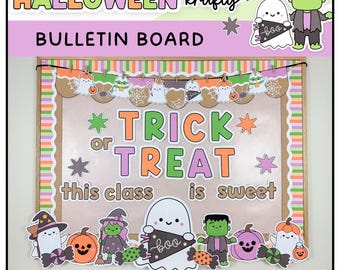 Halloween Bulletin Board | Krafty Brights October Classroom Decor | Spooky Ghosts
