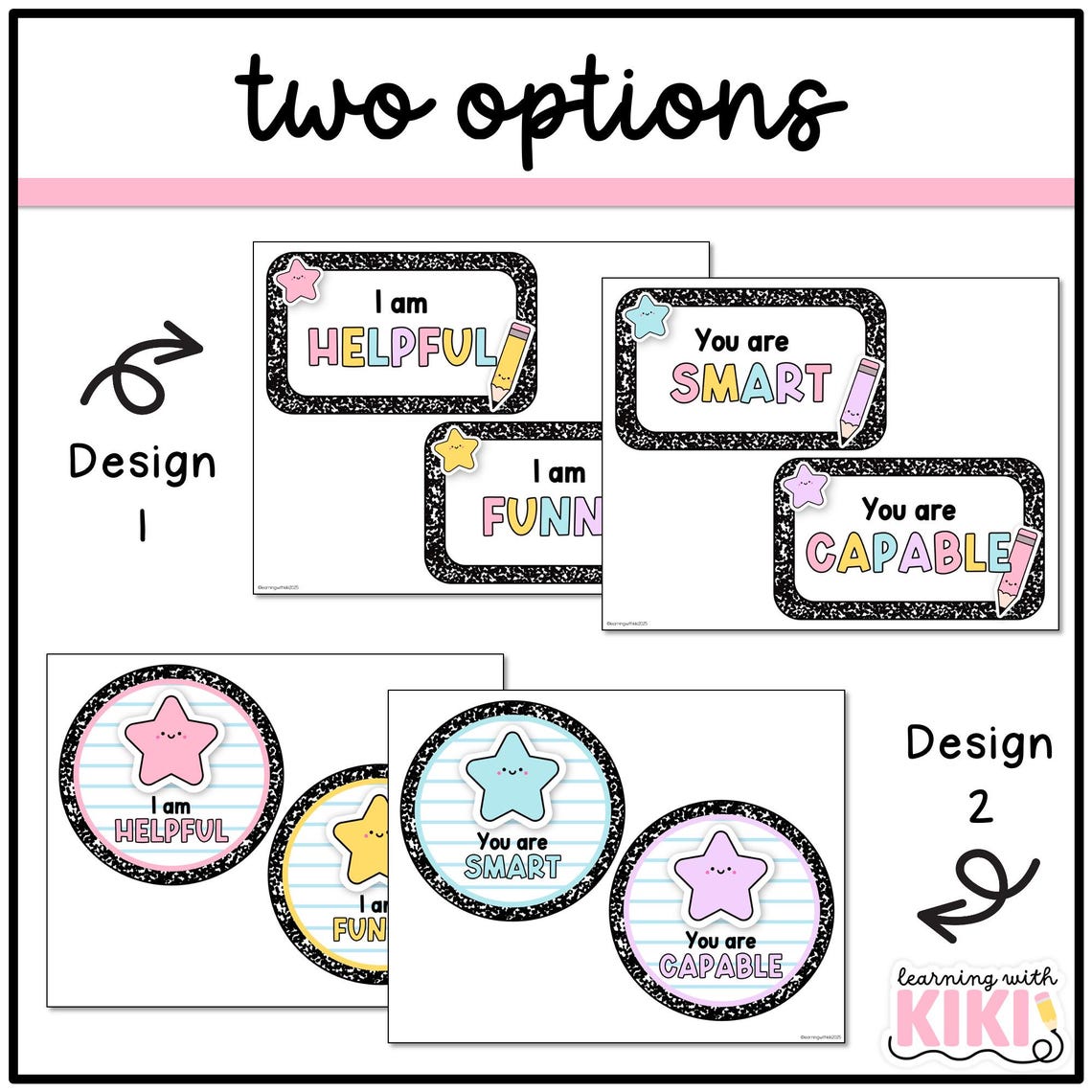 Composition Notebook Classroom Decor Affirmation Station | Mirror ...