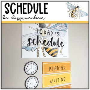 Bee Classroom Decor | Schedule