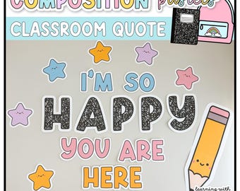 Composition Notebook Classroom Decor | Classroom Quote