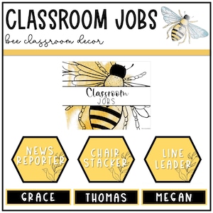 Bee Classroom Decor | Classroom Jobs