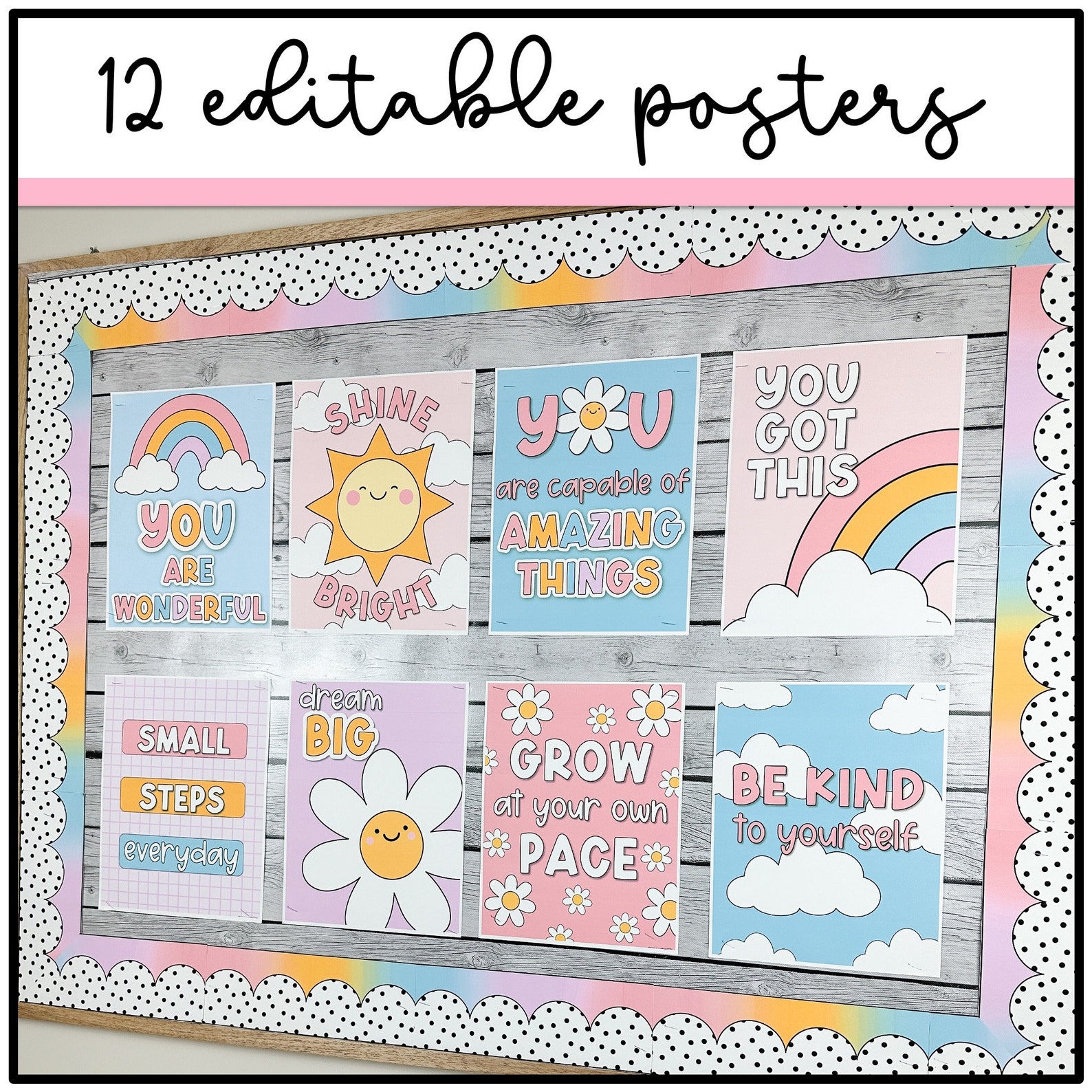 Pastel Dreams Classroom Decor | Posters | Growth Mindset - Etsy