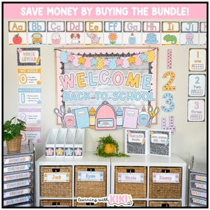 Composition Notebook Classroom Decor Bundle | Editable | Theme | Pastel ...