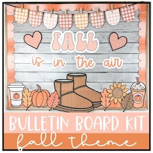 Fall Bulletin Board Kit |  Fall Autumn Decor | Bulletin Board Kit | Autumn Bulletin Board