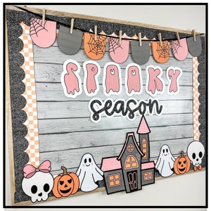 Halloween Bulletin Board Kit, Classroom Decor - Etsy