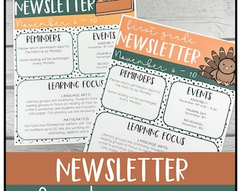 Thanksgiving Newsletter Template