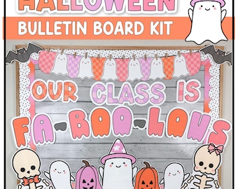 Halloween Bulletin Board Kit | Bulletin Board Kit | October Bulletin Board | Cute Halloween Decor