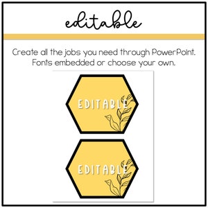 Bee Classroom Decor | Classroom Jobs - Etsy