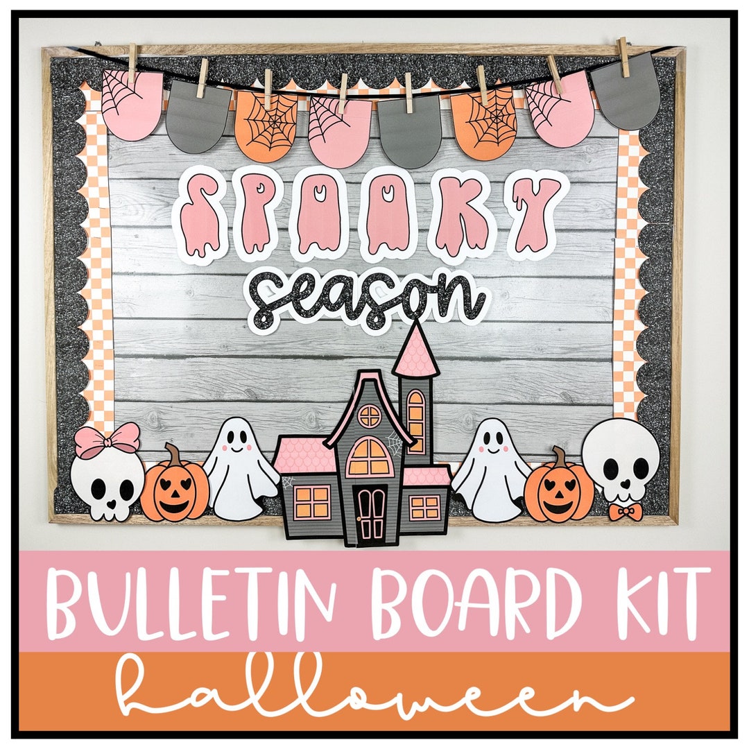 Halloween Bulletin Board Kit, Classroom Decor - Etsy
