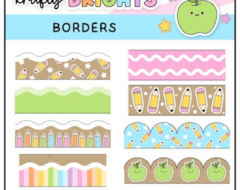 Bulletin Board Borders | Krafty Brights Classroom Decor | Kraft Paper