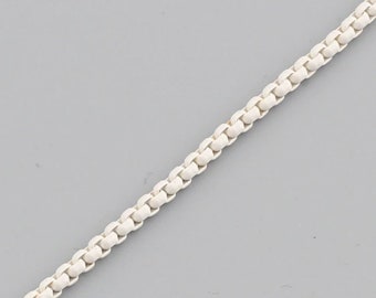 Enamel Box Chain Necklace