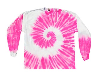 Tie Dye Pink Spiral (Short & Long Sleeve) Unisex Shirt