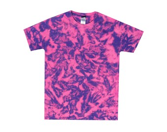 Tie Dye Pink Purple Crinkle (Short & Long Sleeve) Unisex Shirt