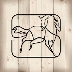 Full figuur Horse Metal bord aangeboden in vijf kleuren, 18 gauge staal, Home decor,