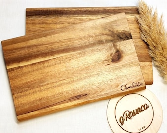Personalized breakfast board, wooden board, wooden board, children, round, gift, with engraving, cutting board, board with name