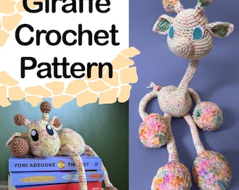 Floppy giraffe - stuffed animal - PDF crochet PATTERN