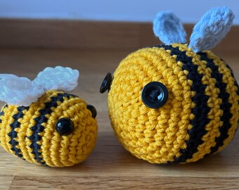 Crochet Bee Amigurumi PATTERN – Beginner-Friendly PDF