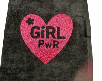 Girl Power disc golf towel