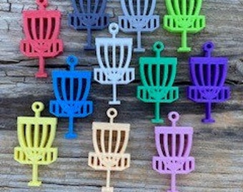 Disc golf  basket key chain