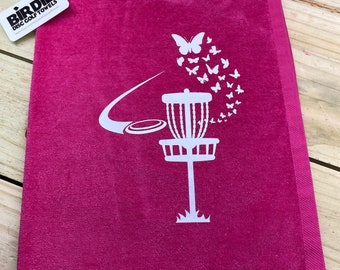 Butterflies disc golf towel now available in new color towels