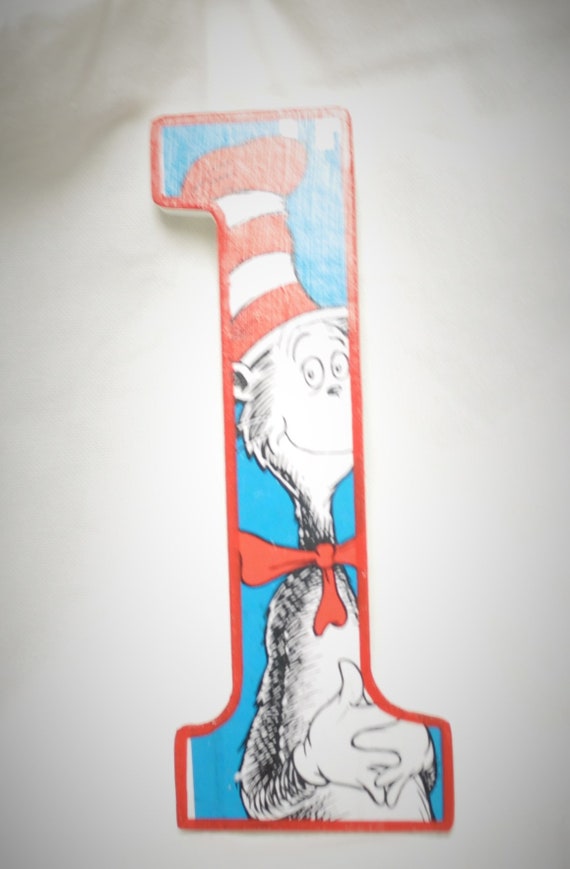 Dr Suess Inspired Wooden Letters for hanging