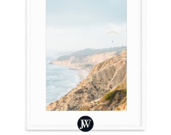 San Diego Art Print | La Jolla California | Fine Art Photography Prints with Framing Options | &quot;The Paraglider&quot;