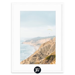 San Diego Art Print | La Jolla California | Fine Art Photography Prints with Framing Options | &quot;The Paraglider&quot;