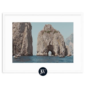 Amalfi Coast Art Print | Capri Italy | Fine Art Photography Prints with Framing Options | &quot;Gateway to Capri&quot;