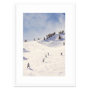 Mammoth Mountain Skiing, Fine Art Poster, Apres Ski Art, Ski Lift Prints, Snowboard Room Decor, Winter Lodge Cabin Resort Photography Print
