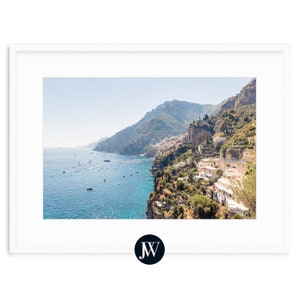 Amalfi Coast Art Print | Positano Italy Premium Framed Wall Decor for Coastal Interiors |   &quot;Daydreaming II&quot; by Josh Wilson