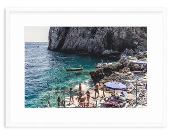 Da Luigi Italy Print, Capri Dolce Vita Vibes, Amalfi Coast Fine Art Prints, Framed Poster, Il Dolce Far Niente, Oversized Coastal Wall Decor