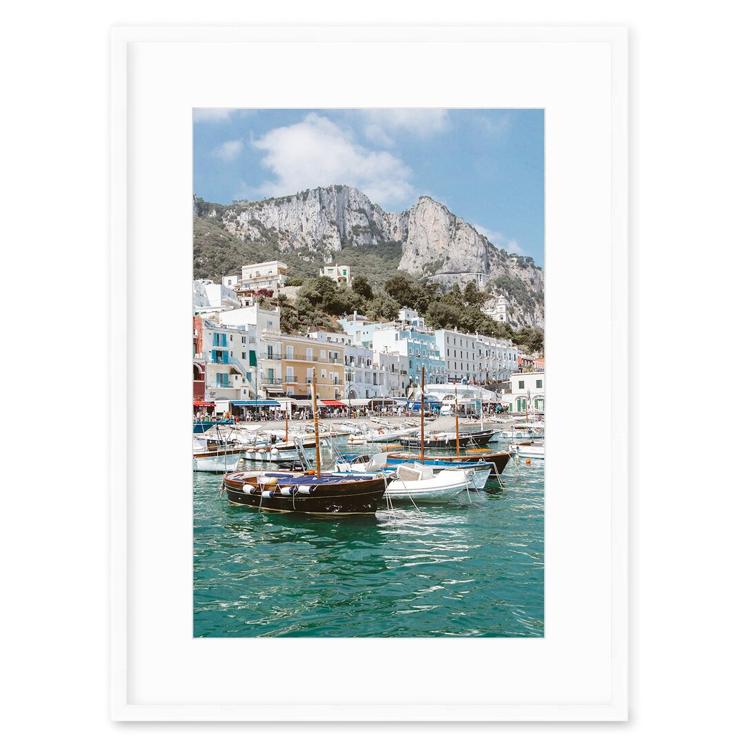 Capri Italy Art Print Amalfi Coast Italy Fine Art Etsy