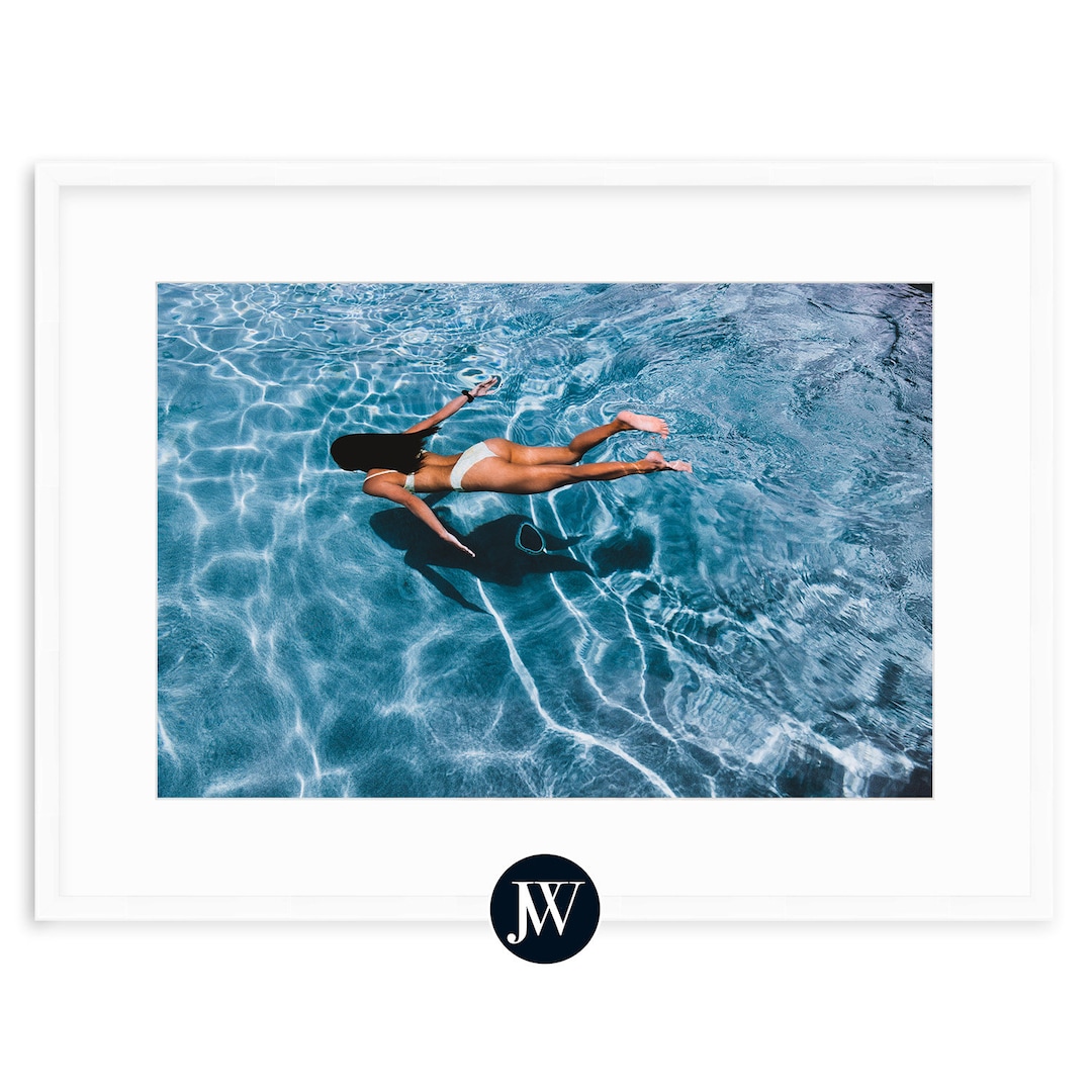 Art Print of Woman Swimming Kauai, Hawaii Fine Art Photography Prints
