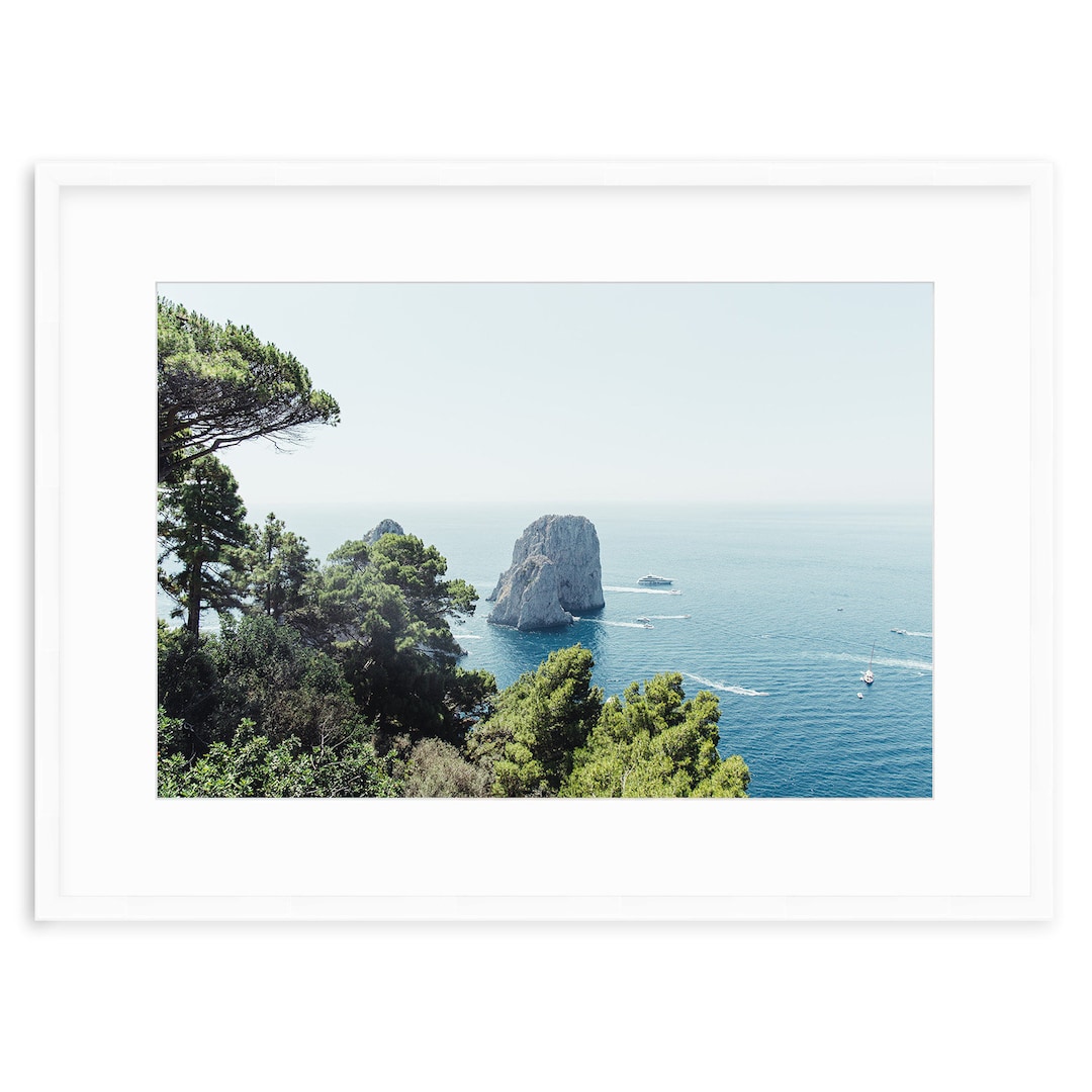 Capri Italy Art Print Amalfi Coast Italy Fine Art Etsy