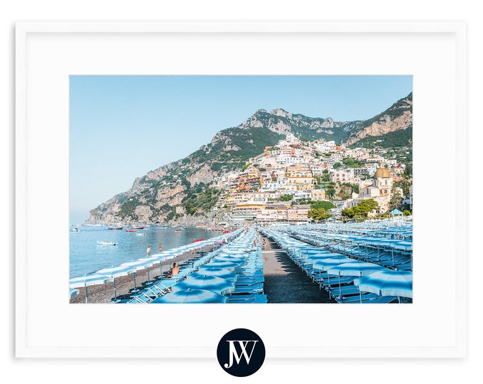 Amalfi Coast Art Print | Positano, Italy | Fine Art Photography Prints with Framing Options | "Amalfi Coast Art Print"