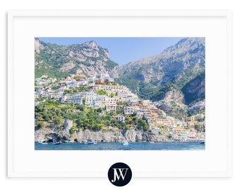 Amalfi Coast Art Print, Positano Italy Poster, Il Dolce Far Niente Fine Art Photography Prints, Framed Italy Artwork, Coastal Canvas Prints