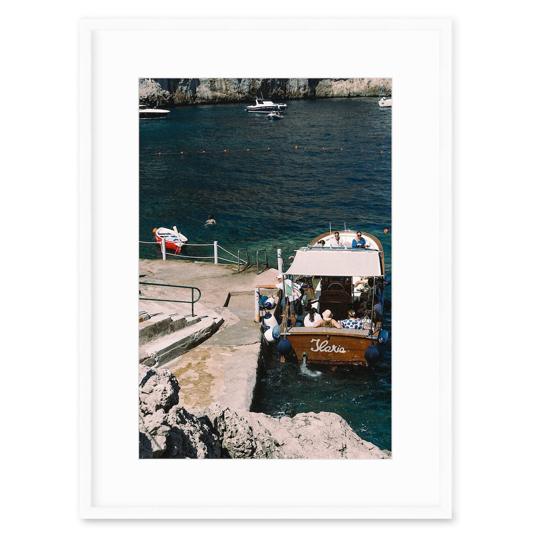 Capri Italy Art Print Da Luigi Ai Faraglioni Fine Art Etsy