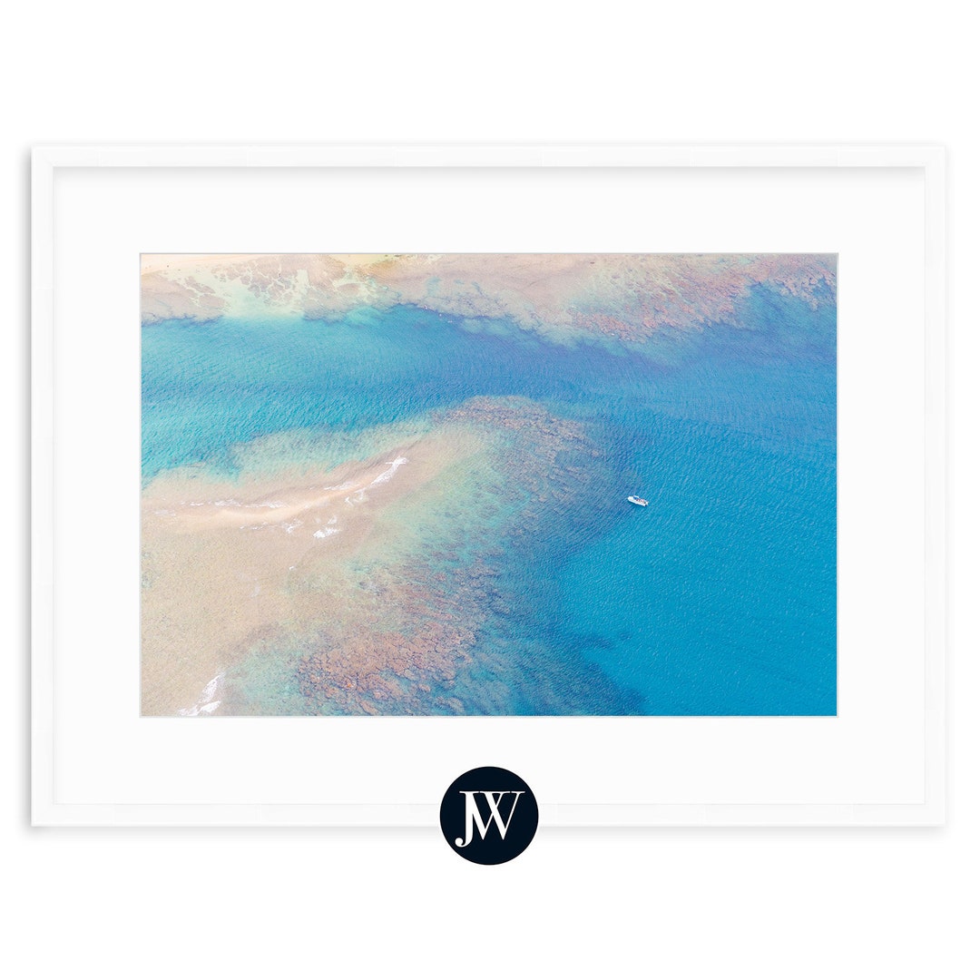 Tunnels Beach Aerial Art Print Na Pali Coast, Kauai, Hawaii Fine Art