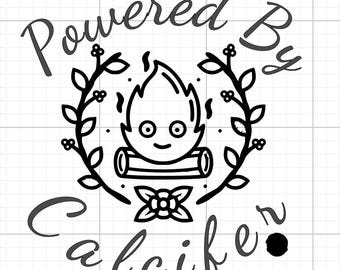 Powered By Calcifer- Howl's Moving Castle Decal